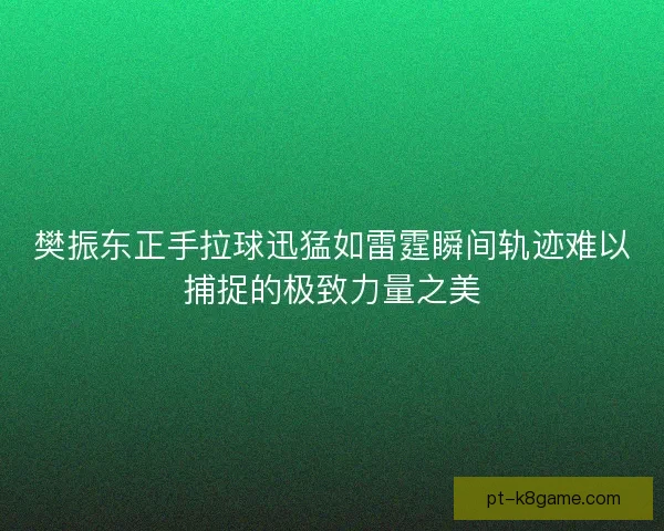 樊振东正手拉球迅猛如雷霆瞬间轨迹难以捕捉的极致力量之美